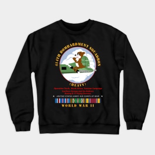 414th Bombardment Squadron (Heavy) - AAC w  WWII  EU SVC Crewneck Sweatshirt